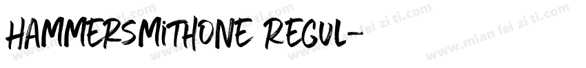 HammersmithOne Regul字体转换